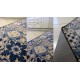 Tappeto disegno moderno maiolica blu o grigio tortora cucina stile mediterraneo
